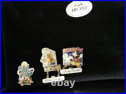 Walt Disney World Cast Member Pin Trading Bag with 81 Pins Early 2000's