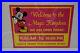 Walt Disney World MAGIC KINGDOM PINK PARKING POLE RETAIN TICKETS STEEL SIGN