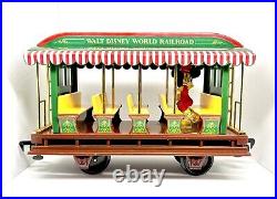 Walt Disney World R. R. Theme Park Mickey And Friends Train Car & Figures Used