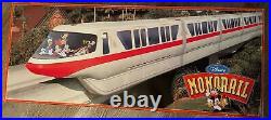 Walt Disney World Red Monorail With Monorail Track Theme Park Exclusive