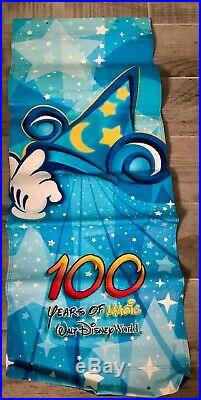Walt Disney World Theme Park 100 Years of Magic Vinyl Banner Set NEW Never Used