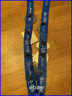 Walt Disney World Theme Park Pins With Lanyard