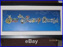 Walt Disney World Trading pin artwork framed
