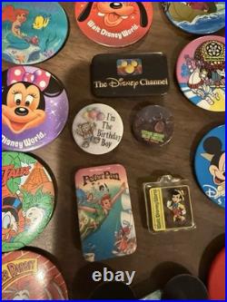 Walt Disney World Vintage Buttons Key Chains And Other