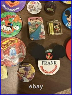 Walt Disney World Vintage Buttons Key Chains And Other