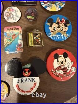 Walt Disney World Vintage Buttons Key Chains And Other