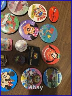 Walt Disney World Vintage Buttons Key Chains And Other