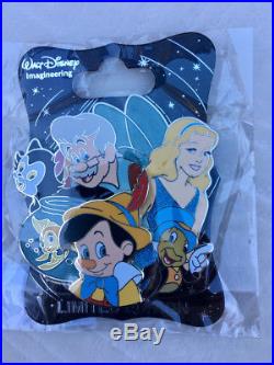 Wdi D23 Disney Pinocchio Character Cluster Jiminy Cricket Figaro Pin Le 250