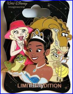 Wdi D23 Disney Princess & The Frog Character Cluster Tiana Lottie Ray Pin Le 250