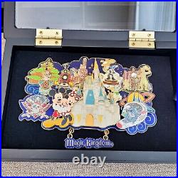 Wdw Disney Pin Set Four Park Super Jumbo Magic Kingdom Epcot Mgm Le 1000
