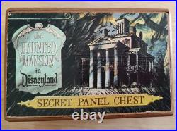 Wooden Inlay Puzzle Box with a Secret Drawer'The Haunted Mansion' Theme