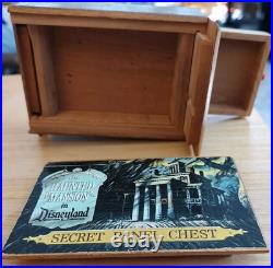 Wooden Inlay Puzzle Box with a Secret Drawer'The Haunted Mansion' Theme