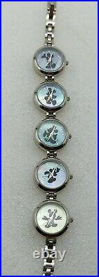 Wow Vintage Walt Disney Parks Theme Parks Mickey Mouse 5 Movement Bracelet Watch