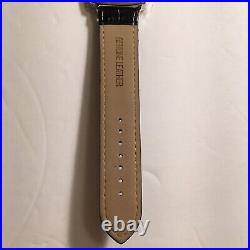 Wrist Watch Disney Theme Park College Black Silver Adjustable Leather Band New